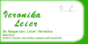 veronika leier business card